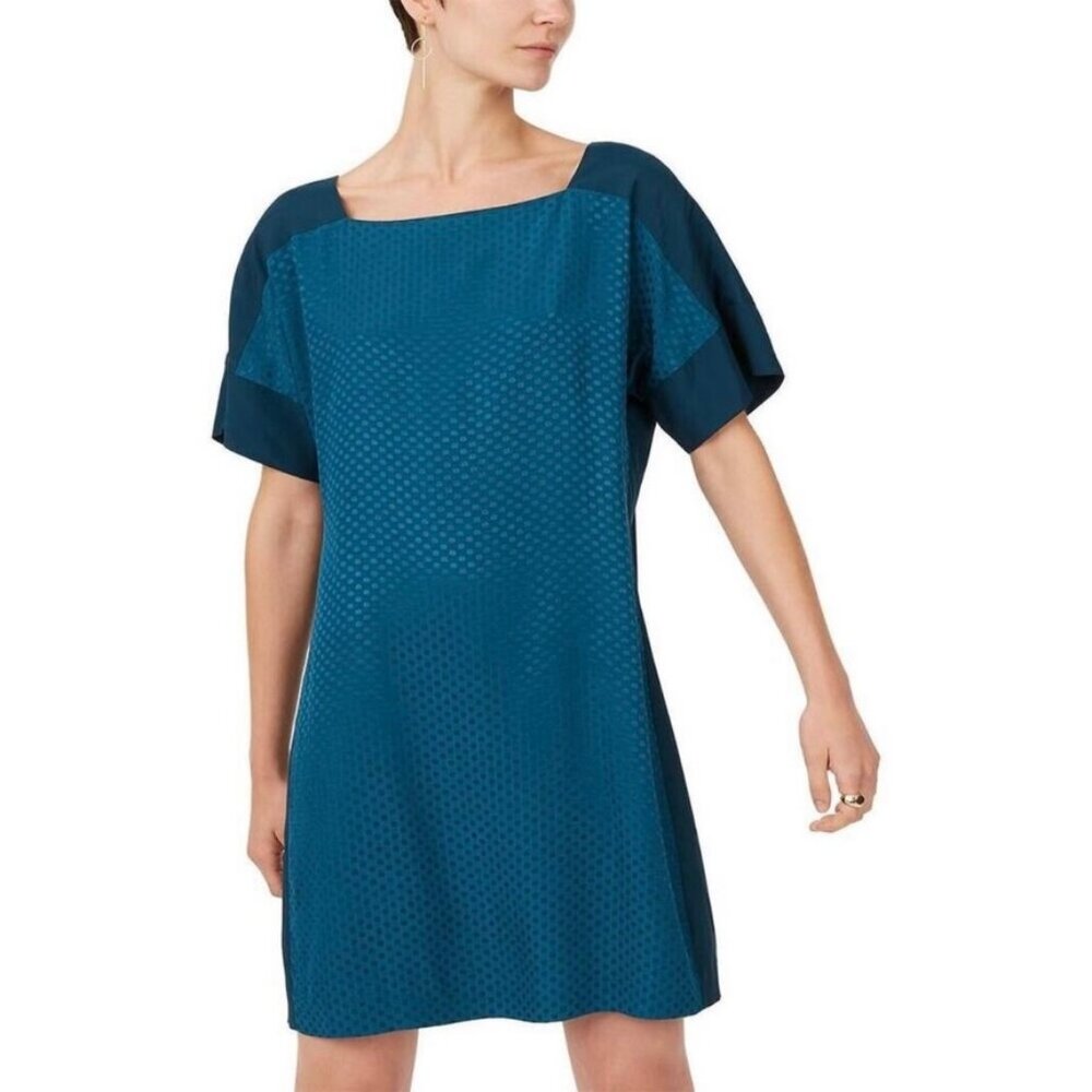 Club Monaco Archmand Dress Teal Sz 00 NWT